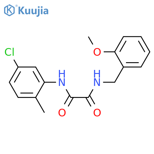 N-(5-chloro-2-methylphenyl)-N'-(2-methoxyphenyl)methylethanediamide structure