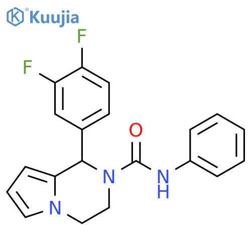 1-(3,4-difluorophenyl)-N-phenyl-1H,2H,3H,4H-pyrrolo1,2-apyrazine-2-carboxamide structure