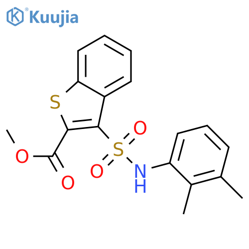 methyl 3-(2,3-dimethylphenyl)sulfamoyl-1-benzothiophene-2-carboxylate structure