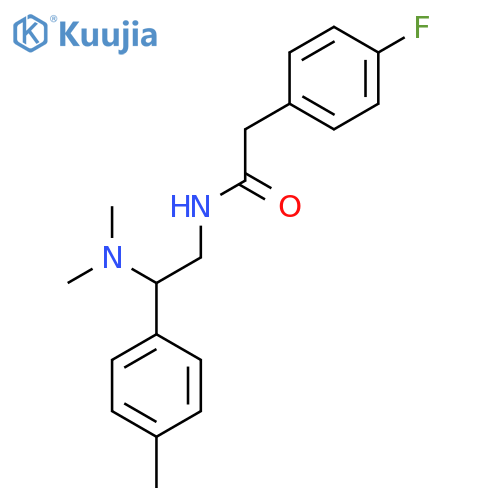 N-2-(dimethylamino)-2-(4-methylphenyl)ethyl-2-(4-fluorophenyl)acetamide structure