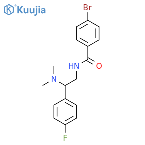 4-bromo-N-2-(dimethylamino)-2-(4-fluorophenyl)ethylbenzamide structure