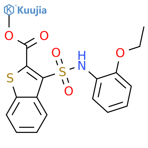 methyl 3-(2-ethoxyphenyl)sulfamoyl-1-benzothiophene-2-carboxylate structure