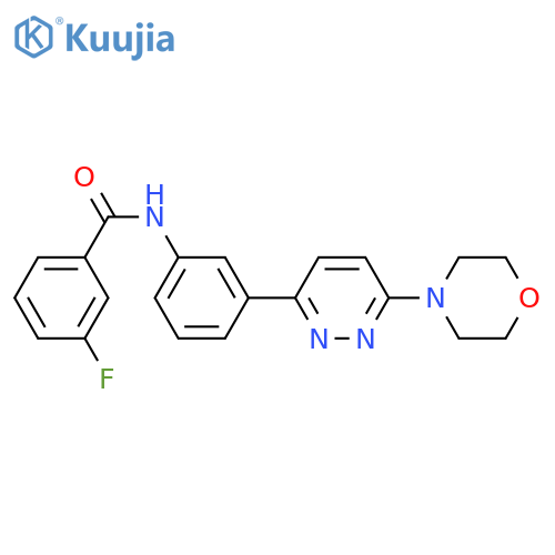 3-fluoro-N-{3-6-(morpholin-4-yl)pyridazin-3-ylphenyl}benzamide structure