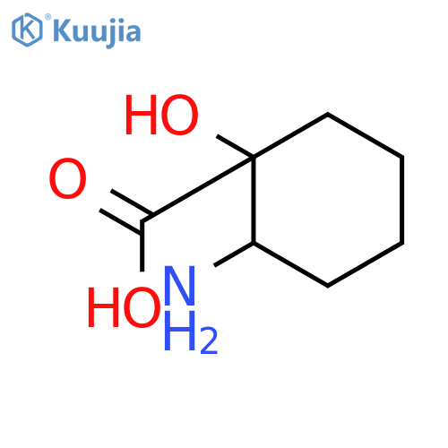 Cyclohexanecarboxylicacid, 2-amino-1-hydroxy- structure