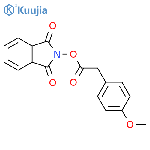 1,3-dioxo-2,3-dihydro-1H-isoindol-2-yl 2-(4-methoxyphenyl)acetate structure