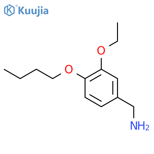 (4-Butoxy-3-ethoxyphenyl)methanamine structure