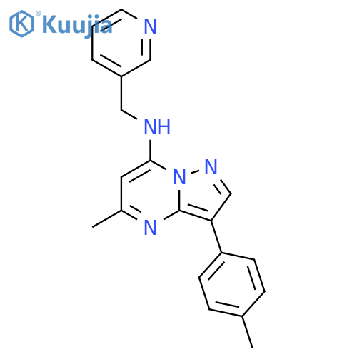 5-methyl-3-(4-methylphenyl)-N-(pyridin-3-yl)methylpyrazolo1,5-apyrimidin-7-amine structure
