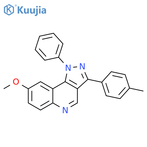 8-methoxy-3-(4-methylphenyl)-1-phenyl-1H-pyrazolo4,3-cquinoline structure