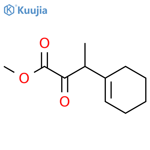 Methyl 3-(cyclohex-1-en-1-yl)-2-oxobutanoate structure