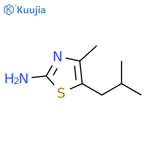 4-methyl-5-(2-methylpropyl)-1,3-thiazol-2-amine structure
