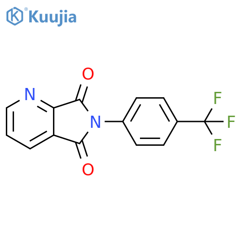 6-4-(trifluoromethyl)phenyl-5H,6H,7H-pyrrolo3,4-bpyridine-5,7-dione structure