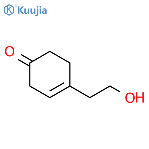 3-Cyclohexen-1-one, 4-(2-hydroxyethyl)- structure