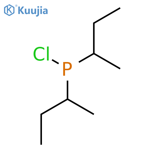 Phosphinous chloride, bis(1-methylpropyl)- structure