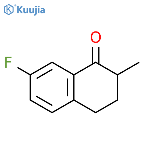 7-fluoro-2-methyl-1,2,3,4-tetrahydronaphthalen-1-one structure