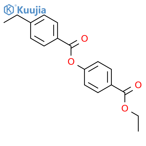 Benzoic acid, 4-ethyl-, 4-(ethoxycarbonyl)phenyl ester structure