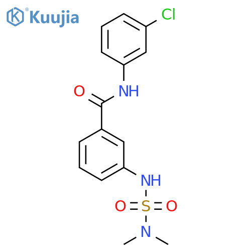 Benzamide, N-(3-chlorophenyl)-3-[[(dimethylamino)sulfonyl]amino]- structure