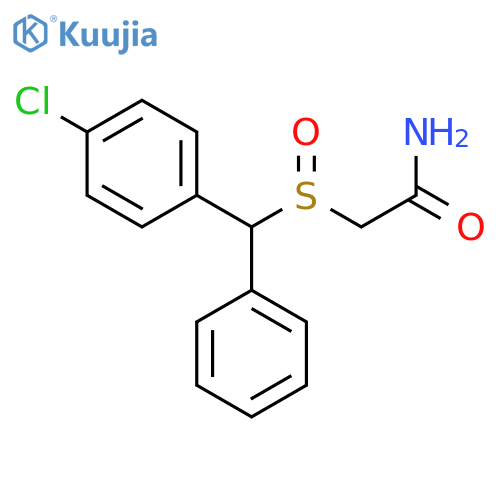 Acetamide, 2-[[(4-chlorophenyl)phenylmethyl]sulfinyl]- structure