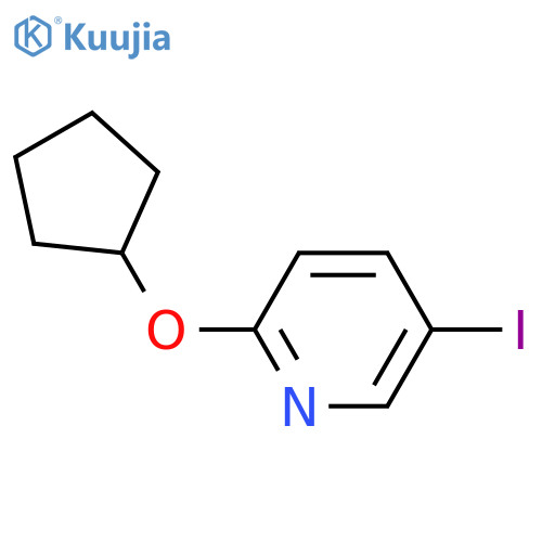 2-(Cyclopentyloxy)-5-iodopyridine structure