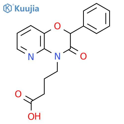 4-(3-Oxo-2-phenyl-2,3-dihydro-4H-pyrido[3,2-b][1,4]oxazin-4-yl)butanoic acid structure