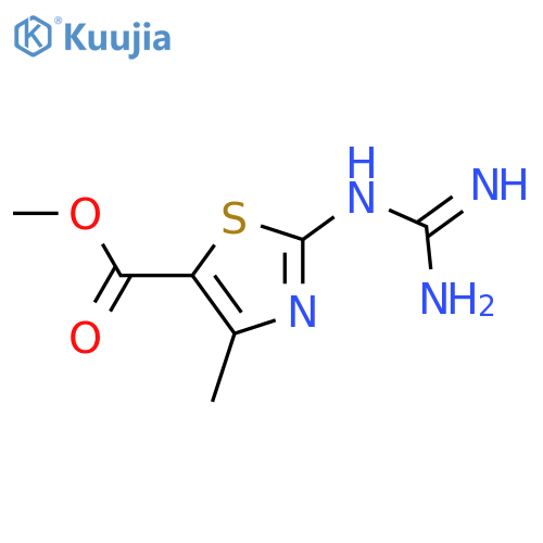 Methyl 2-{amino(imino)methylamino}-4-methyl-1,3-thiazole-5-carboxylate structure