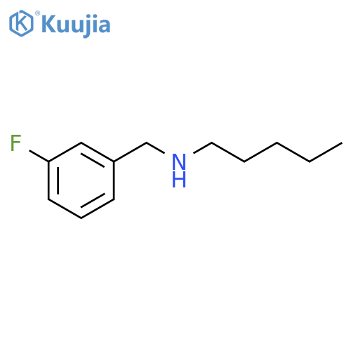 (3-fluorophenyl)methyl(pentyl)amine structure
