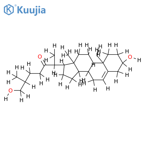 22-Ketone-(3beta, 25R)-Cholest-5-ene-3, 22, 26-triol structure