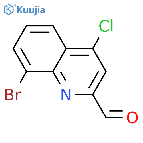 8-Bromo-4-chloroquinoline-2-carbaldehyde structure