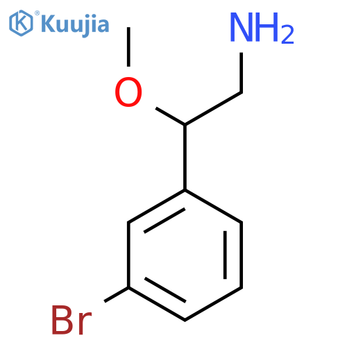 2-(3-bromophenyl)-2-methoxyethan-1-amine structure