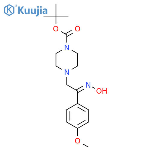 4-[2-HYDROXYIMINO-2-(4-METHOXY-PHENYL)-ETHYL]-PIPERAZINE-1-CARBOXYLIC ACID TERT-BUTYL ESTER structure