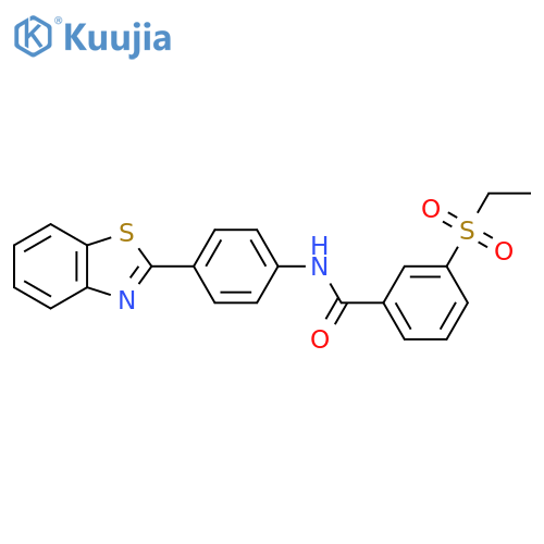 N-4-(1,3-benzothiazol-2-yl)phenyl-3-(ethanesulfonyl)benzamide structure