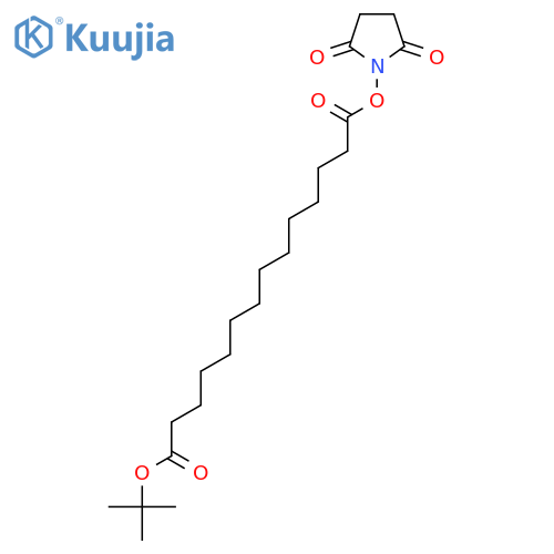 1-Tert-Butyl 14-(2,5-dioxopyrrolidin-1-yl)tetradecanedioate structure