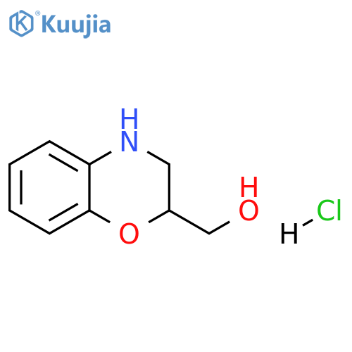 (3,4-dihydro-2H-1,4-benzoxazin-2-yl)methanol hydrochloride structure