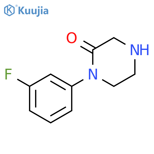 1-(3-fluorophenyl)piperazin-2-one structure