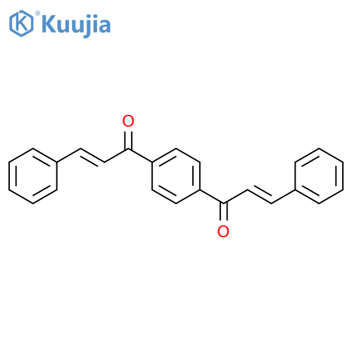 2-Propen-1-one, 1,1'-(1,4-phenylene)bis[3-phenyl- structure