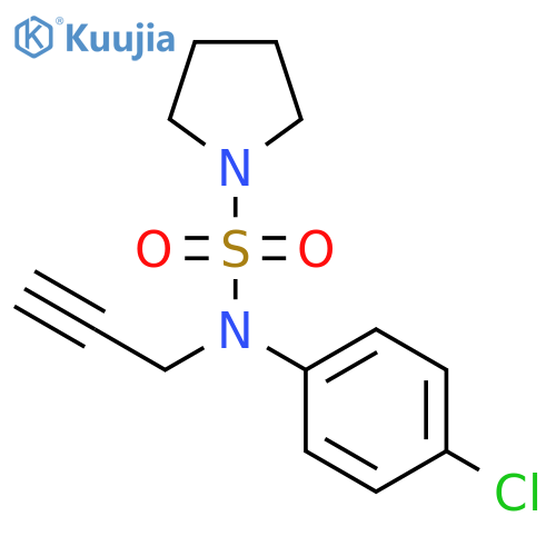 1-Pyrrolidinesulfonamide, N-(4-chlorophenyl)-N-2-propynyl- structure