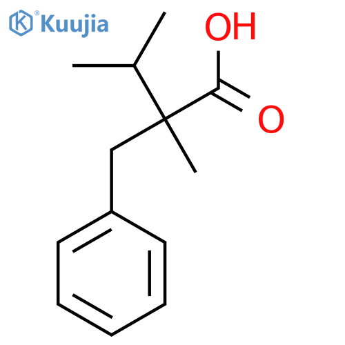 2-Benzyl-2,3-dimethylbutanoic acid structure