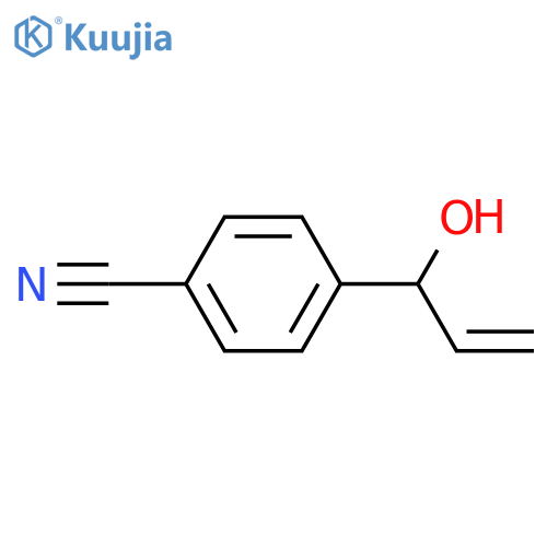 4-(1-hydroxyprop-2-en-1-yl)benzonitrile structure