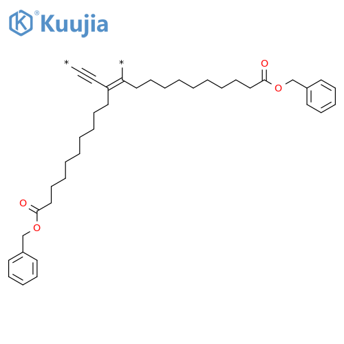 Poly[1,2-bis[10-oxo-10-(phenylmethoxy)decyl]-1-buten-3-yne-1,4-diyl] structure