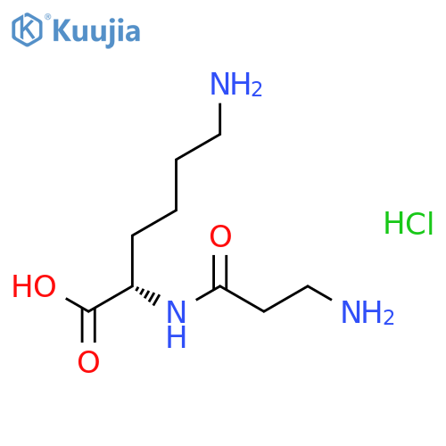 H-beta-Ala-Lys-OH·HCl structure