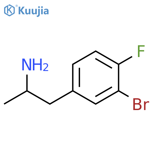 1-(3-bromo-4-fluorophenyl)propan-2-amine structure