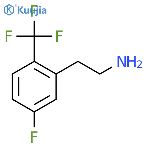 2-5-fluoro-2-(trifluoromethyl)phenylethan-1-amine structure