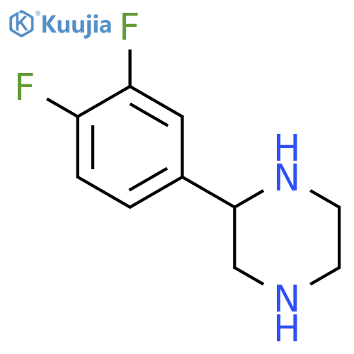 2-(3,4-Difluorophenyl)piperazine structure