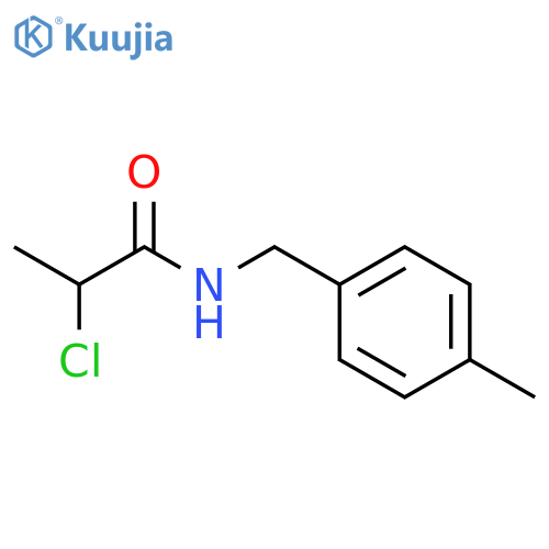 2-chloro-N-(4-methylphenyl)methylpropanamide structure