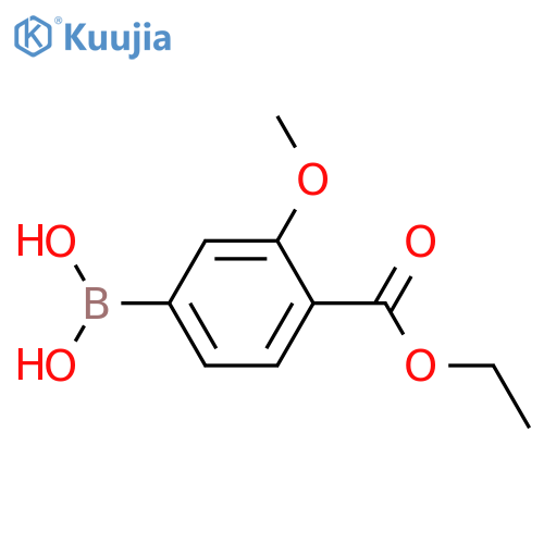 4-ethoxycarbonyl-3-methoxyphenylboronic acid structure