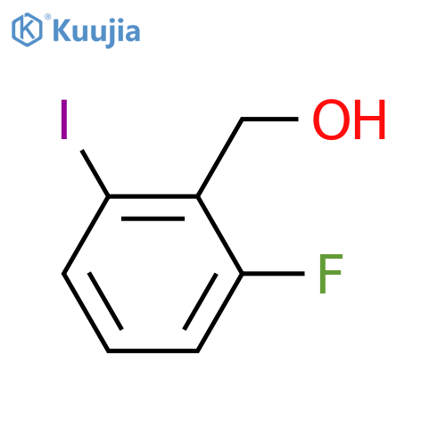 (2-fluoro-6-iodophenyl)methanol structure