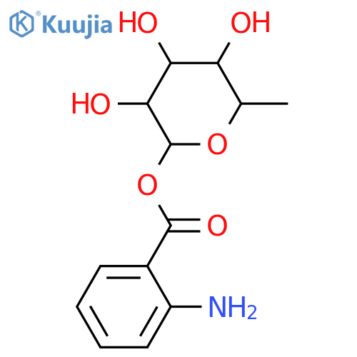 2-Aminobenzoic acid; 6-Deoxy-α-L-talopyranosyl ester structure