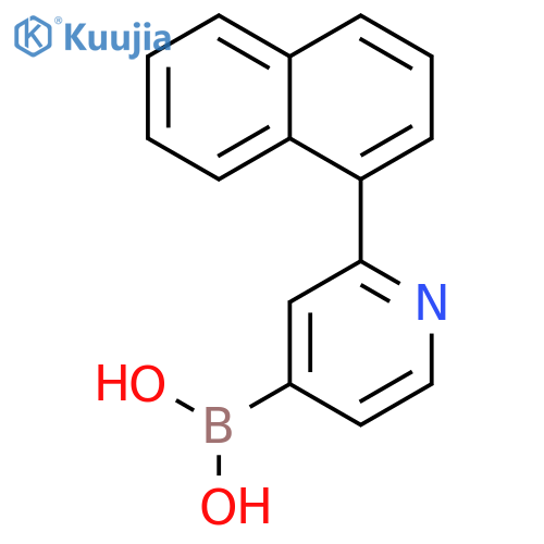 B-[2-(1-naphthalenyl)-4-pyridinyl]-Boronic acid structure