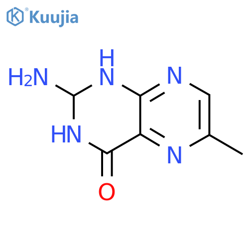 2-Amino-6-methyl-2,3-dihydropteridin-4(1H)-one structure