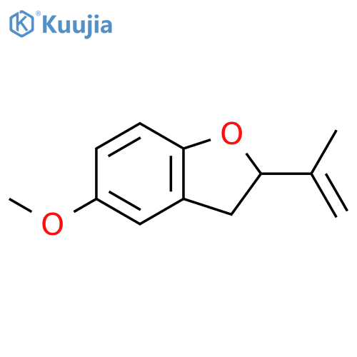 2-isopropenyl-5-methoxy-2,3-dihydrobenzofuran structure