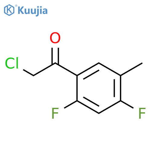 2-chloro-1-(2,4-difluoro-5-methylphenyl)ethan-1-one structure